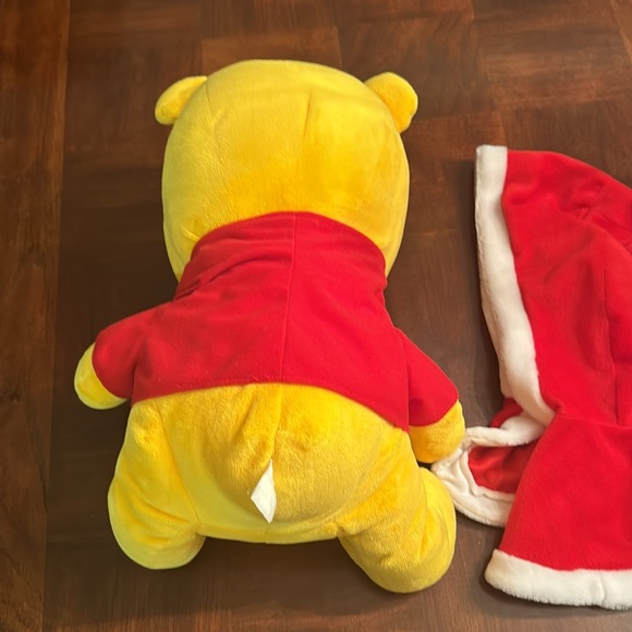 18" Winnie the Pooh Christmas Holiday Coat Cape Plush Toy - Picture 6 of 8